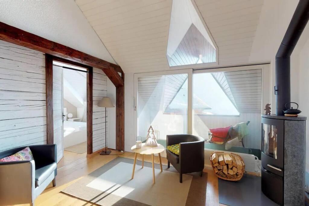 Charmant Et Lumineux Appartement Duplex A Charmey Exterior foto